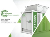 Q3 FY2020 Capstone Turbine Corporation Earnings Presentation