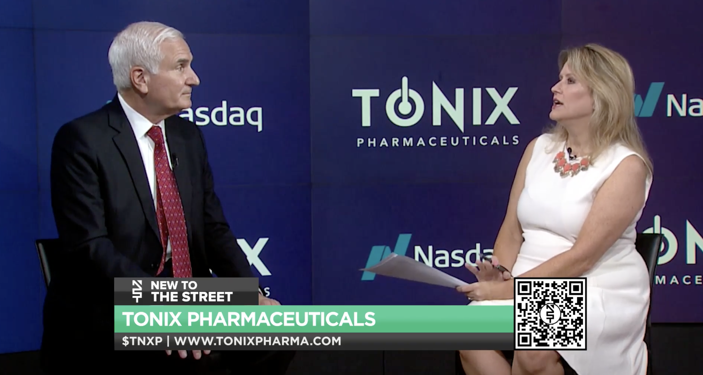  Interview with Dr. Seth Lederman, CEO of Tonix Pharmaceuticals (NASDAQ: TNXP), by journalist Jane King