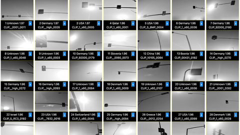 Like all drivers, autonomous vehicles will face “long tail” problems in which a self-driving vehicle encounters something it has not seen or experienced before. An example would be the wide variety of streetlights and traffic lights around the world, and potentially confounding conditions, such as a sun low in the sky that might look like a traffic light, as shown here. Mobileye’s state-of-the-art computer vision coupled with extremely capable natural language models allows for hard mining of Mobileye’s 200 petabytes of data, delivering thousands of results within seconds, even for extremely rare conditions and scenarios. (Credit: Mobileye, an Intel Company)
