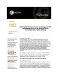 Roth Capital Partners acted as Co-Manager for AST SpaceMobile (ASTS) in its recent $1 Billion Convertible Senior Notes Offering