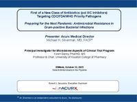 ID Week Presentation by Dr. Michael Silverman and Dr. Kevin Garey Ibezapolstat October 2023