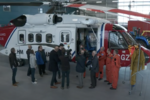 Coastguard helicopter crew reunited with fisherman Reegan Green - BBC Spotlight report