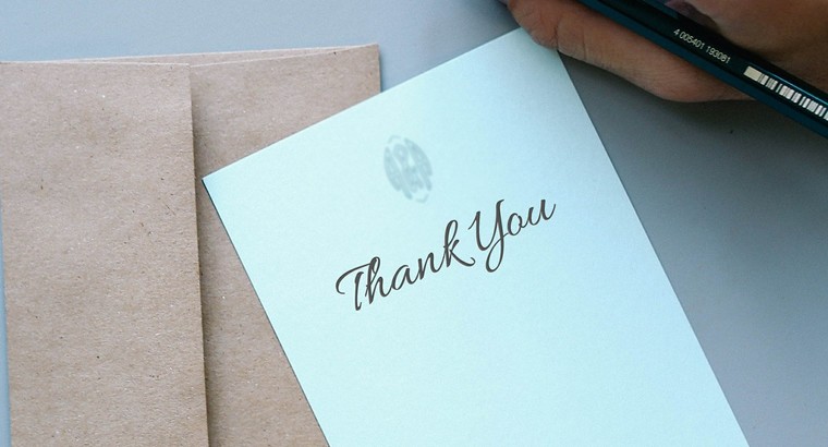 Should You Write a Thank You Letter?