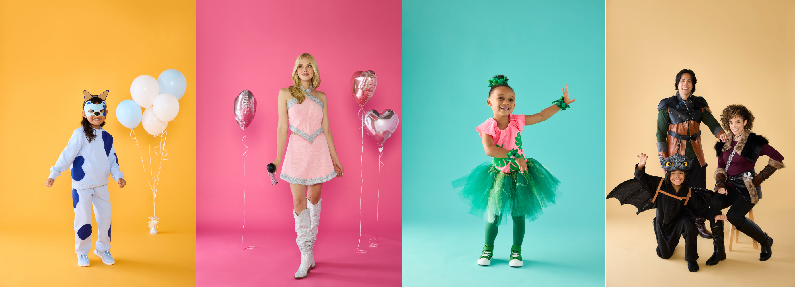 Four DIY costume images