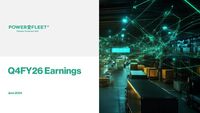 Powerfleet Q4 2026 Earnings Call and Business Update Slides