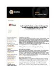 Roth Capital Partners acted as Co-Manager for SiTime Corporation (NASDAQ: SITM) in its recent $402.5 Million Follow-On