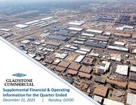 Gladstone Commercial Financial Supplement as of December 31, 2025
