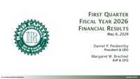 First Quarter 2026 Financial Results