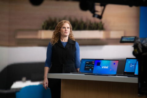 Intel Vice President Stephanie Hallford, who leads Business Client Platforms, unveils at CES 2021 the new 11th Gen Intel Core vPro platform and Intel Evo vPro platform, delivering the highest performance and most comprehensive hardware-based security. As part of the all-virtual CES 2021, Intel makes clear that now is the time to “Go and Do Something Wonderful.” (Credit: Intel Corporation)