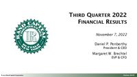 Third Quarter 2022 Financial Results