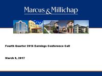 Fourth Quarter 2016 Earnings Conference Call Presentation