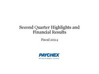 Second Quarter 2024 Investor Presentation