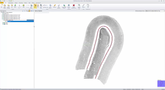 Side scan sonar data