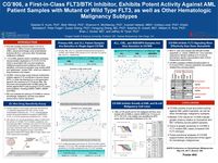 2017 AACR Hematologic Malignancies Conference - CG’806, a First-in-Class FLT3/BTK Inhibitor, Exhibits Potent Activity Against AML