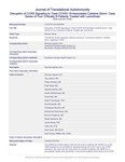 Journal of Translational Autoimmunity: Disruption of CCR5 Signaling to Treat COVID-19-Associated Cytokine Storm: Case Series of Four Critically Ill Patients Treated with Leronlimab