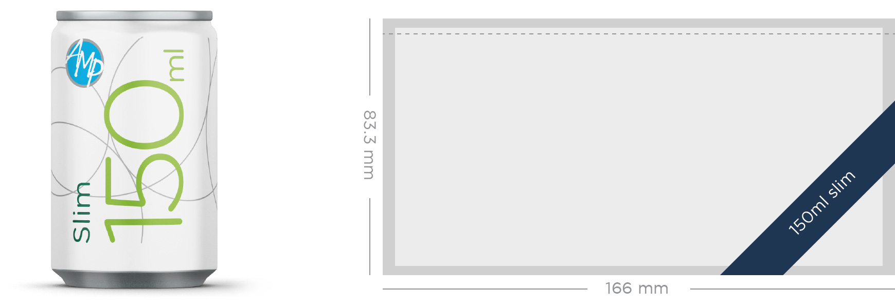 Slim – 150ml – aluminium