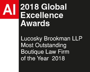2018 Boutique Law Firm of the Year Award – Lucosky Brookman LLP honored by Acquisition International Global Media