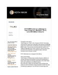ROTH MKM acted as Co-Manager to Talos Energy, Inc. (NASDAQ: TALO) in its $403 Million Follow-On