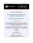 Join ROTH at Octane's Tech Innovation Forum on May 1 - 2 in Irvine, CA