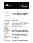 Roth Capital Partners acted as Co-Manager for Alarm.com Holdings, Inc. (Nasdaq: ALRM) in its $500 Million Convertible Senior Notes