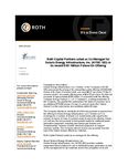 Roth Capital Partners acted as Co-Manager for Solaris Energy Infrastructure, Inc. (NYSE: SEI) in its recent $181 Million Follow-On Offering