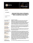 Roth Capital Partners acted as Co-Manager for WhiteFiber, Inc. (Nasdaq: WYFI) in its recent $230 Million Convertible Senior Notes Offering
