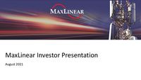 MaxLinear Investor Presentation