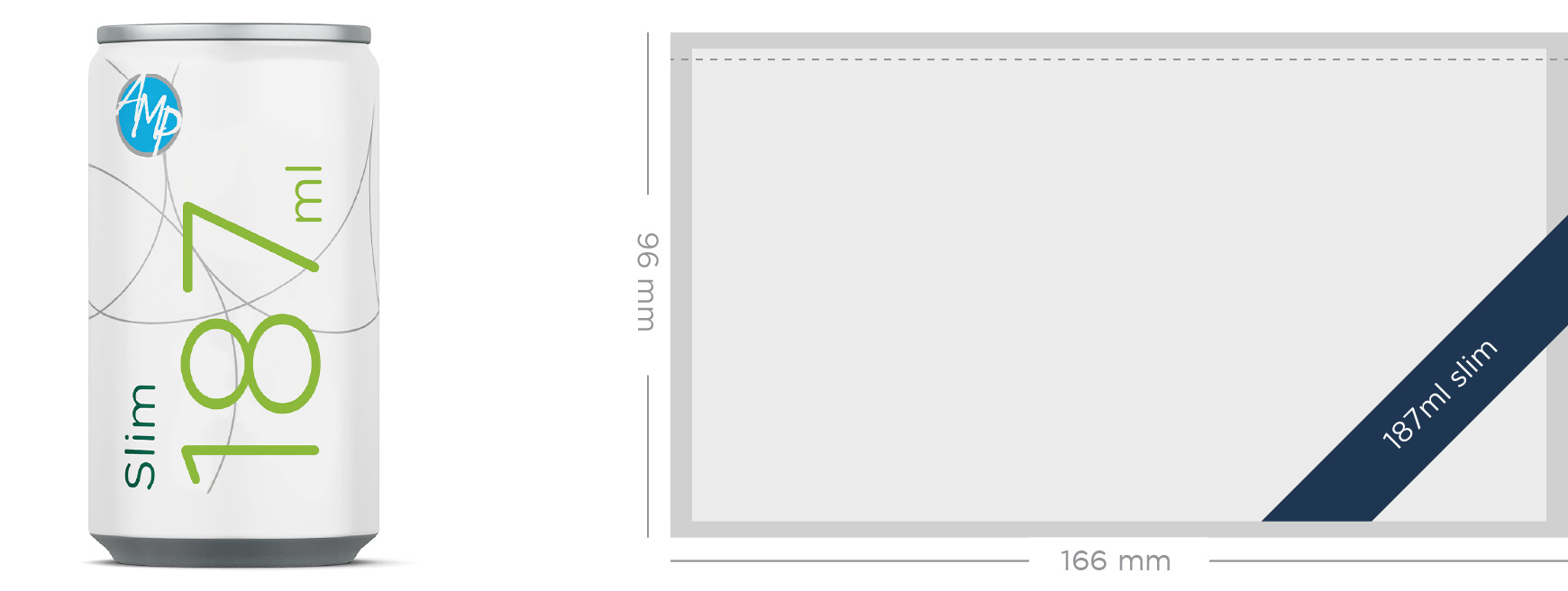 Slim – 187ml – aluminium