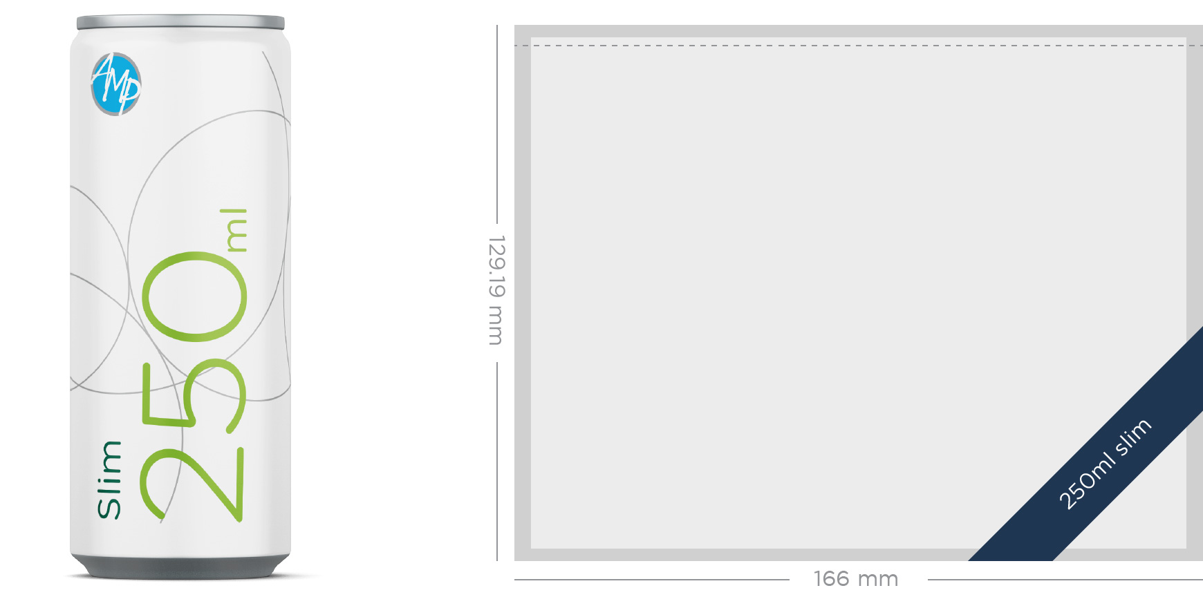 Slim – 250ml – aluminium