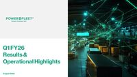 Powerfleet Q1 2026 Earnings Call and Business Update Slides