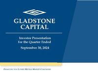 Gladstone Capital Investor Presentation – September 30, 2024