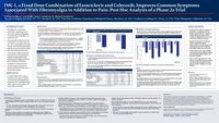 EULAR European Congress of Rheumatology 2021 Poster Presentation - William Pridgen, MD; Carol Duffy, PhD; Judy F. Gendreau, MD; R. Michael Gendreau, MD, PhD – IMC‑1, a Fixed Dose Combination of Famciclovir and Celecoxib, Improves Common Symptoms Associated With Fibromyalgia in Addition to Pain: Post Hoc Analysis of a Phase 2a Trial
