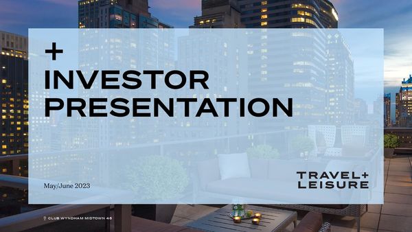 Image of a Hotel Terrace for the Investor Presentation