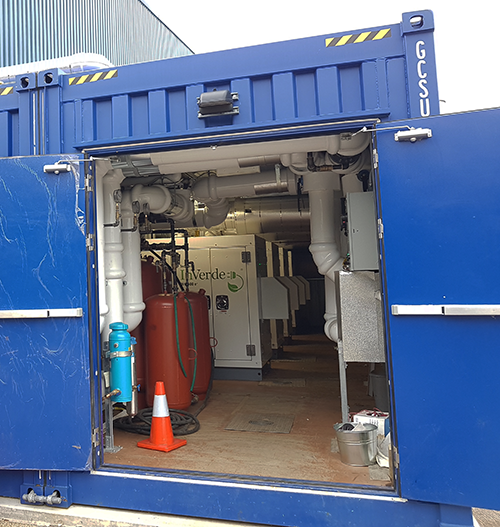 Microgrid Enabled Containerized CHP