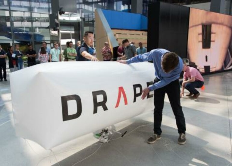STRATUS team working on a lighter-than-air vehicle