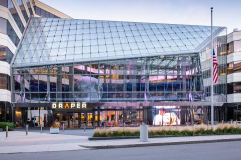 Draper Scholars work in direct daily contact with Draper engineers and scientists, benefiting from their collective knowledge and experience. Shown here is Draper’s campus in Cambridge, Mass. Credit: Draper