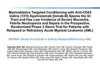 Safety Results with Targeted Conditioning via Iomab-B