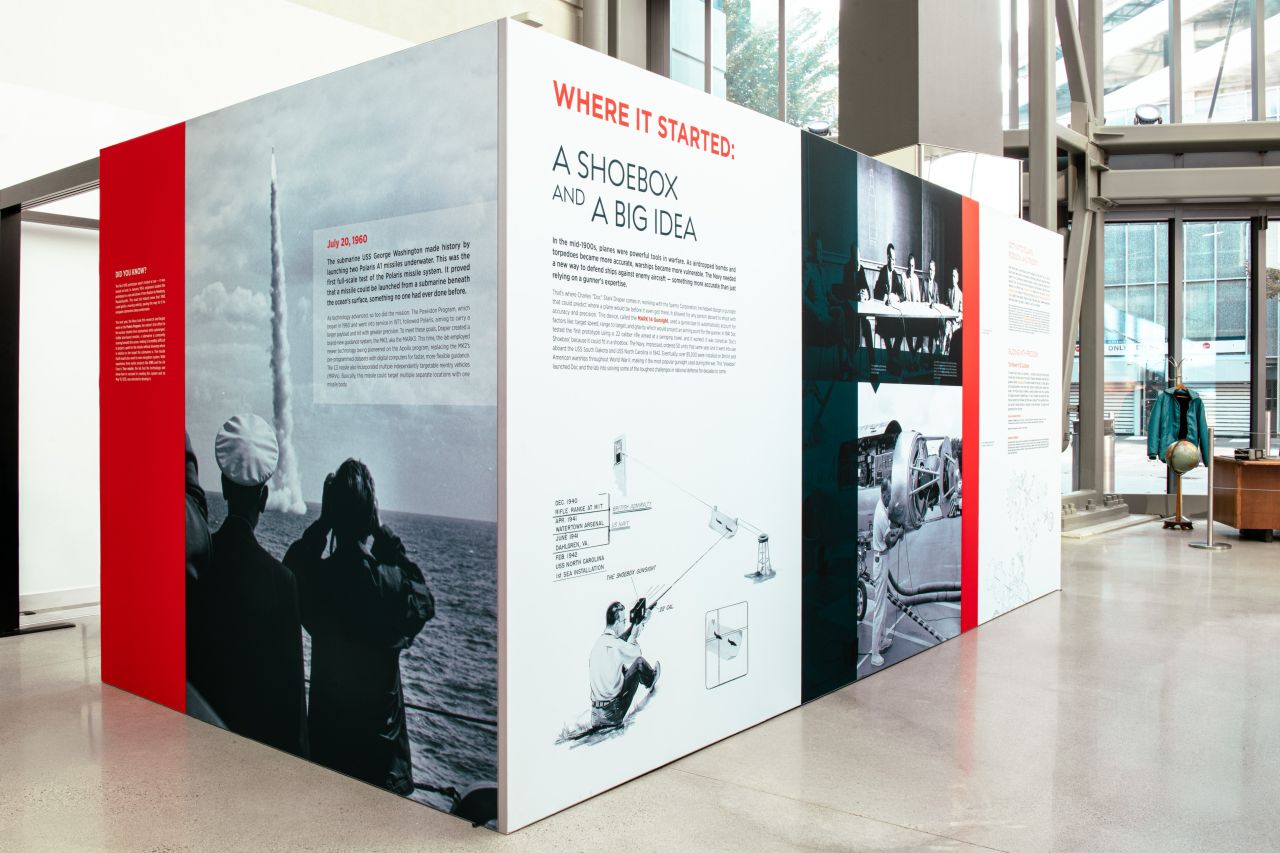 Photo of the Navy exhibit in the Draper Museum.