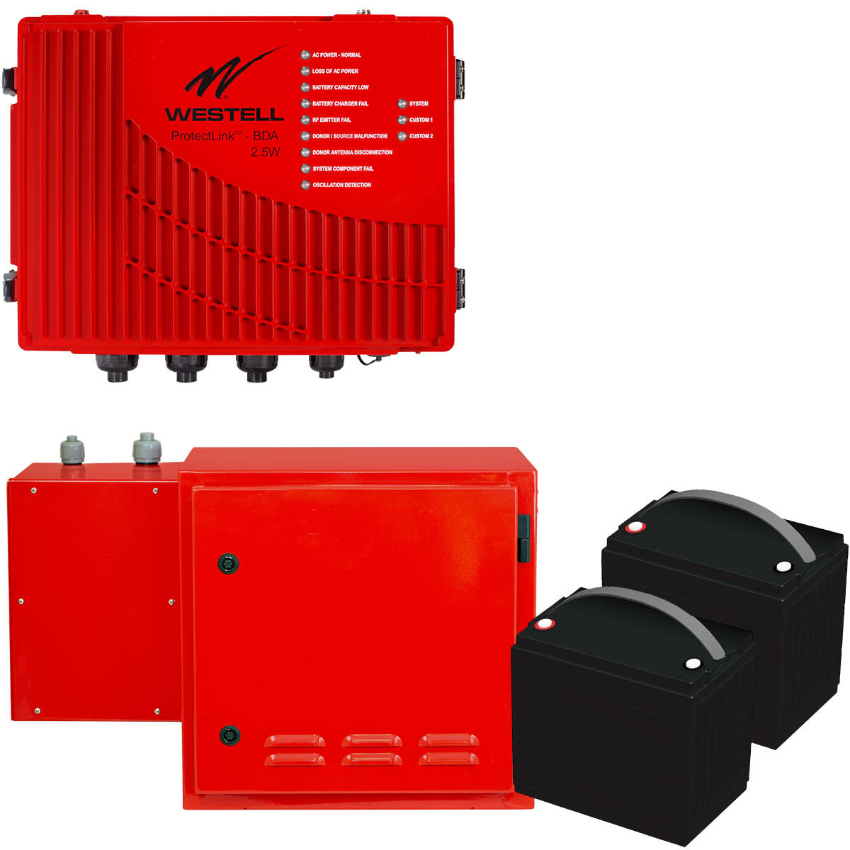 Public Safety UL2524 BDA Kit 2.5W BDA with 145AH 24 Hour Battery Back Up