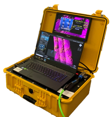 Topsides control panel showing DAVD software