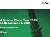 Q3 FY2025 Capstone Green Energy Corporation Earnings Presentation