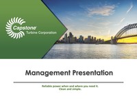 Management Presentation - October 2016