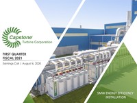 Q1 FY2021 Capstone Turbine Corporation Earnings Presentation