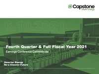 Q4 FY2021 Capstone Turbine Corporation Earnings Presentation
