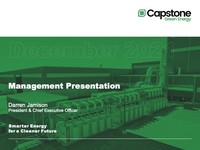 Management Presentation - December 2021