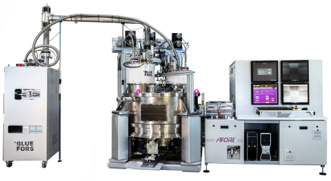 Built by Intel, Bluefors and Afore, the first Cryogenic Wafer Prober is a cryoprober tool designed to test and validate qubits needed for quantum computing. The Cryogenic Wafer Prober allows researchers to test qubits on 300mm wafers down to temperatures of a few kelvins, making it a first-of-its-kind testing tool for quantum computing. The first Cryogenic Wafer Prober will be located at Intel’s Oregon campus. (Credit: Intel Corporation)