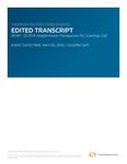Q1 2018 Financial Results and Business Update Transcript