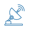 Wireless Triangulation Technology Button Icon
