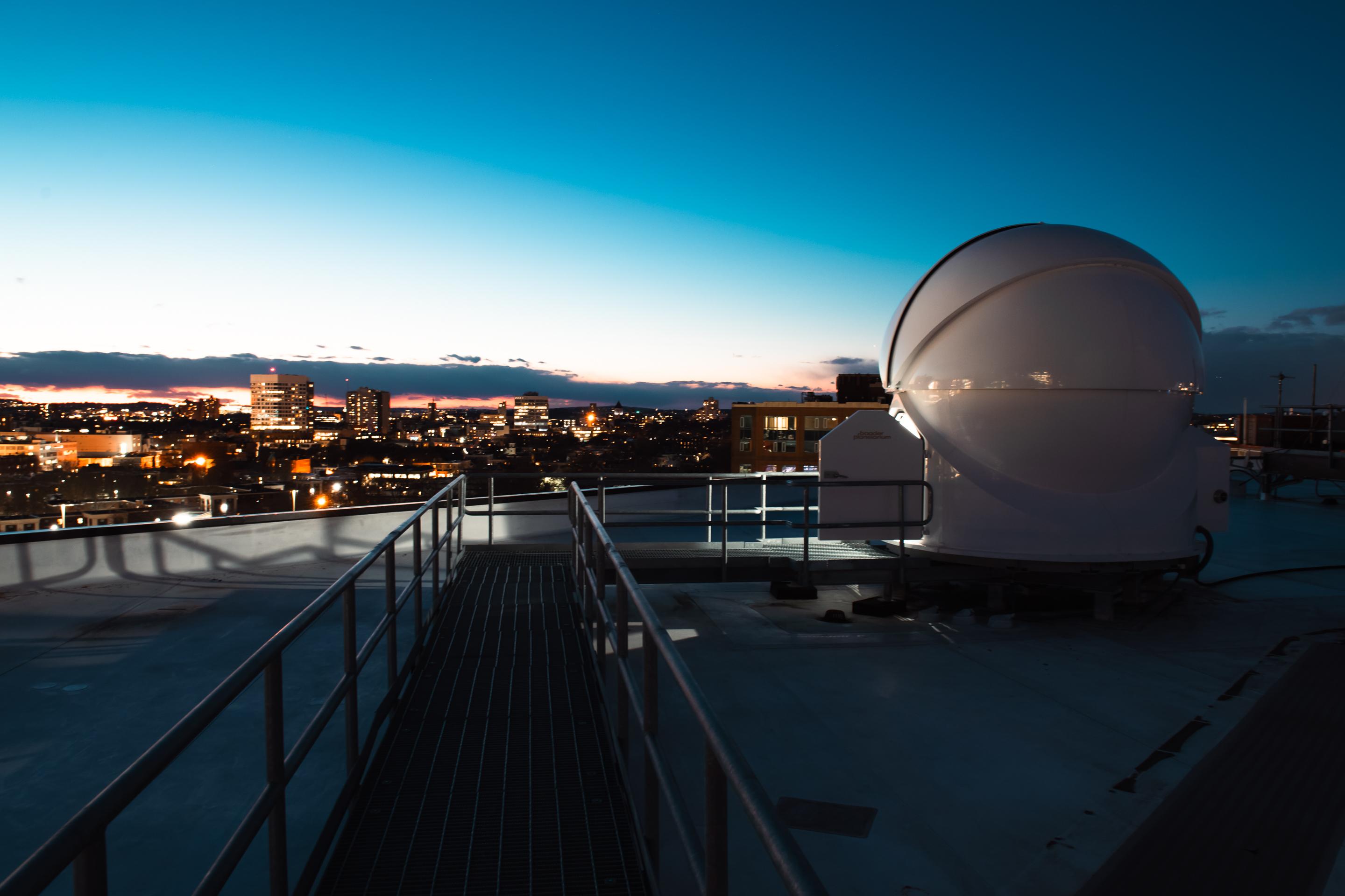 The observatory provides a laboratory space for our celestial navigation programs.