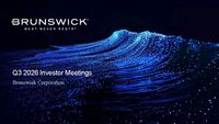 Q3 2026 Investor Meetings